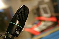 Studio shot inside our vocal booth